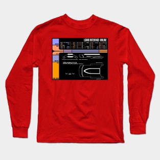 Computer Readout Showing Aqua Shuttle Long Sleeve T-Shirt